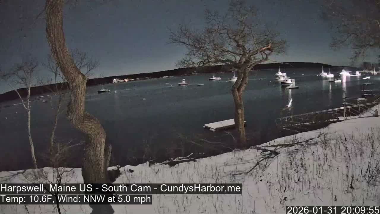 Cundy Harbor South Live Cam - Harpswell, Maine, USA