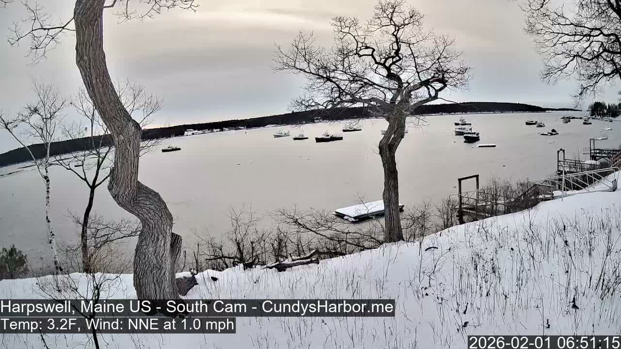 Cundy Harbor South Live Cam - Harpswell, Maine, USA