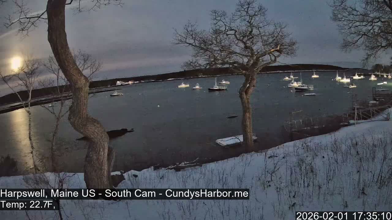 Cundy Harbor South Live Cam - Harpswell, Maine, USA