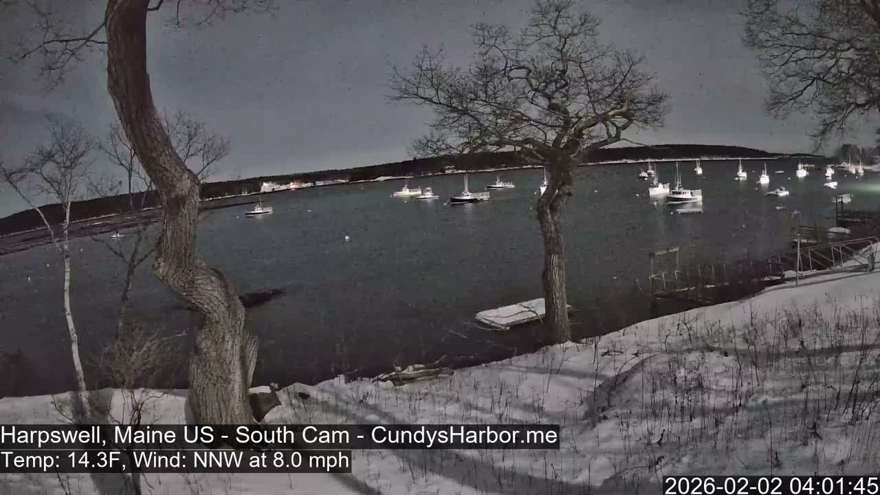 Cundy Harbor South Live Cam - Harpswell, Maine, USA