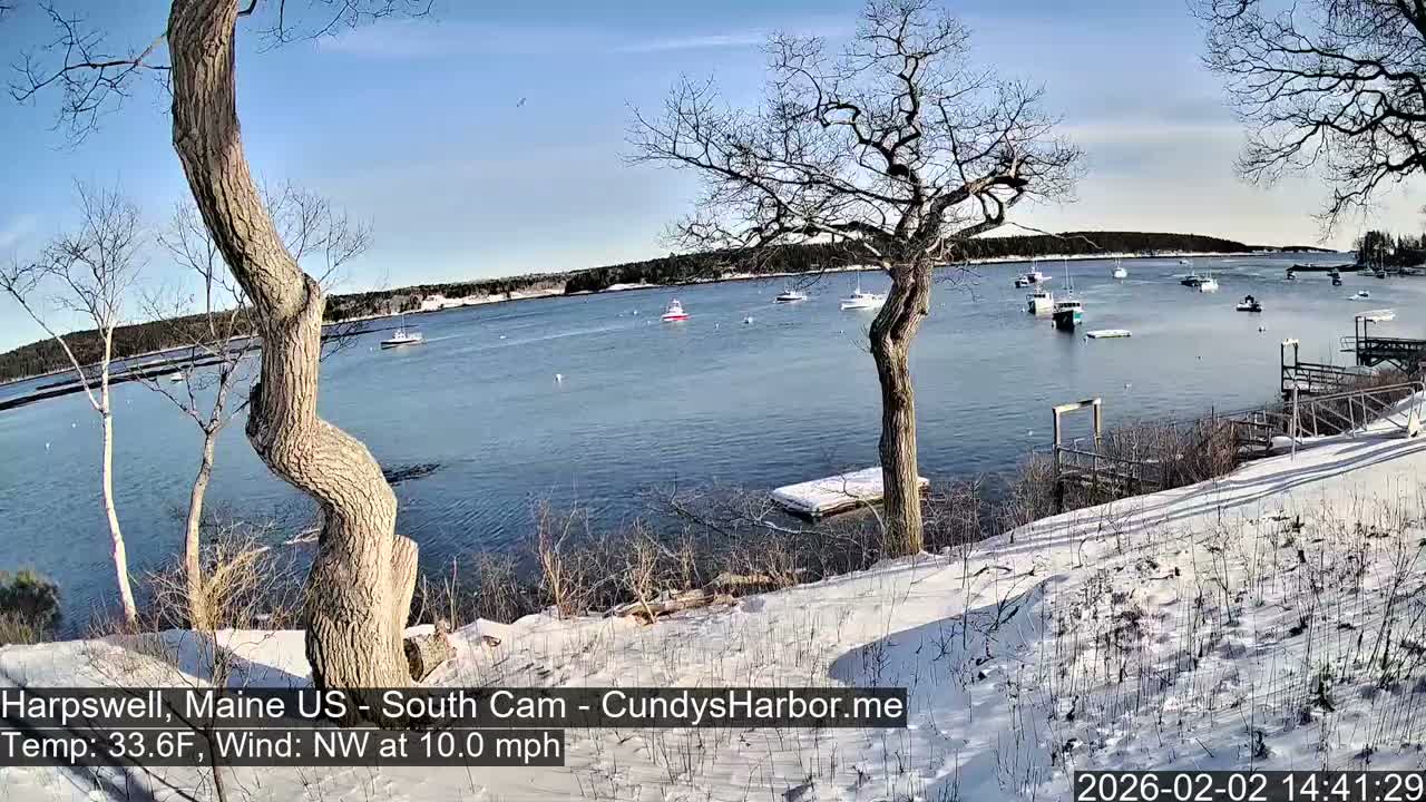 Cundy Harbor South Live Cam - Harpswell, Maine, USA