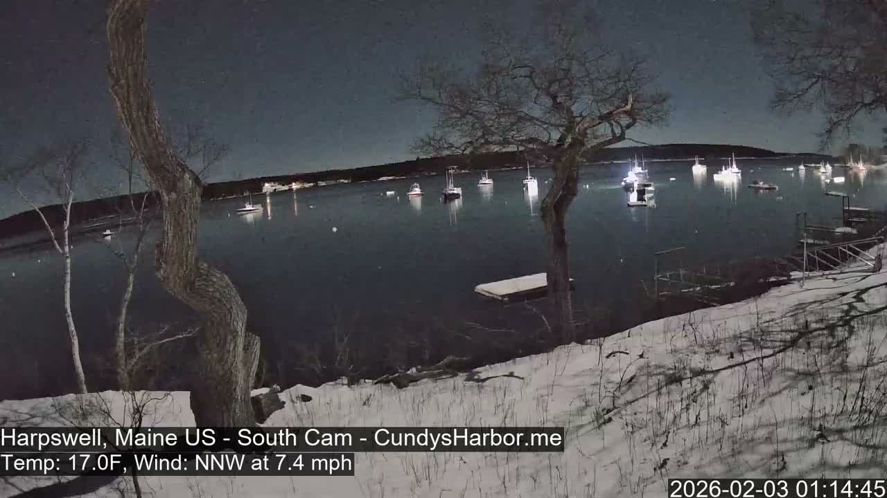 Cundy Harbor South Live Cam - Harpswell, Maine, USA