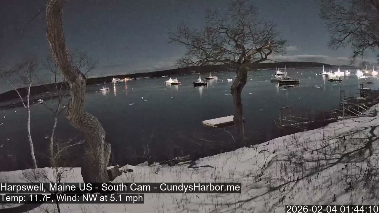 Cundy Harbor South Live Cam - Harpswell, Maine, USA
