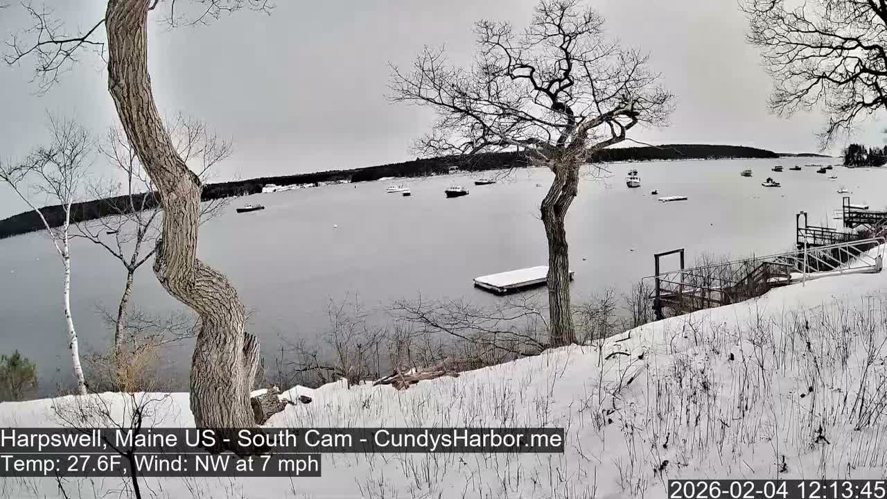 Cundy Harbor South Live Cam - Harpswell, Maine, USA