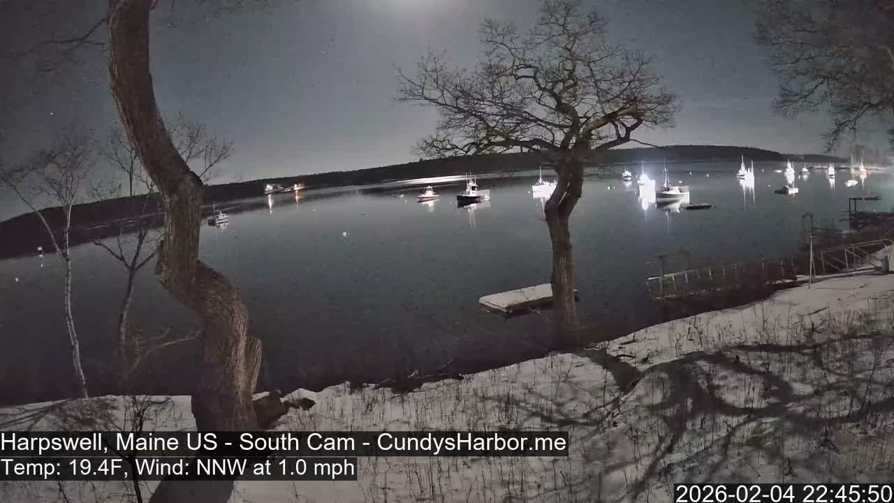 Cundy Harbor South Live Cam - Harpswell, Maine, USA