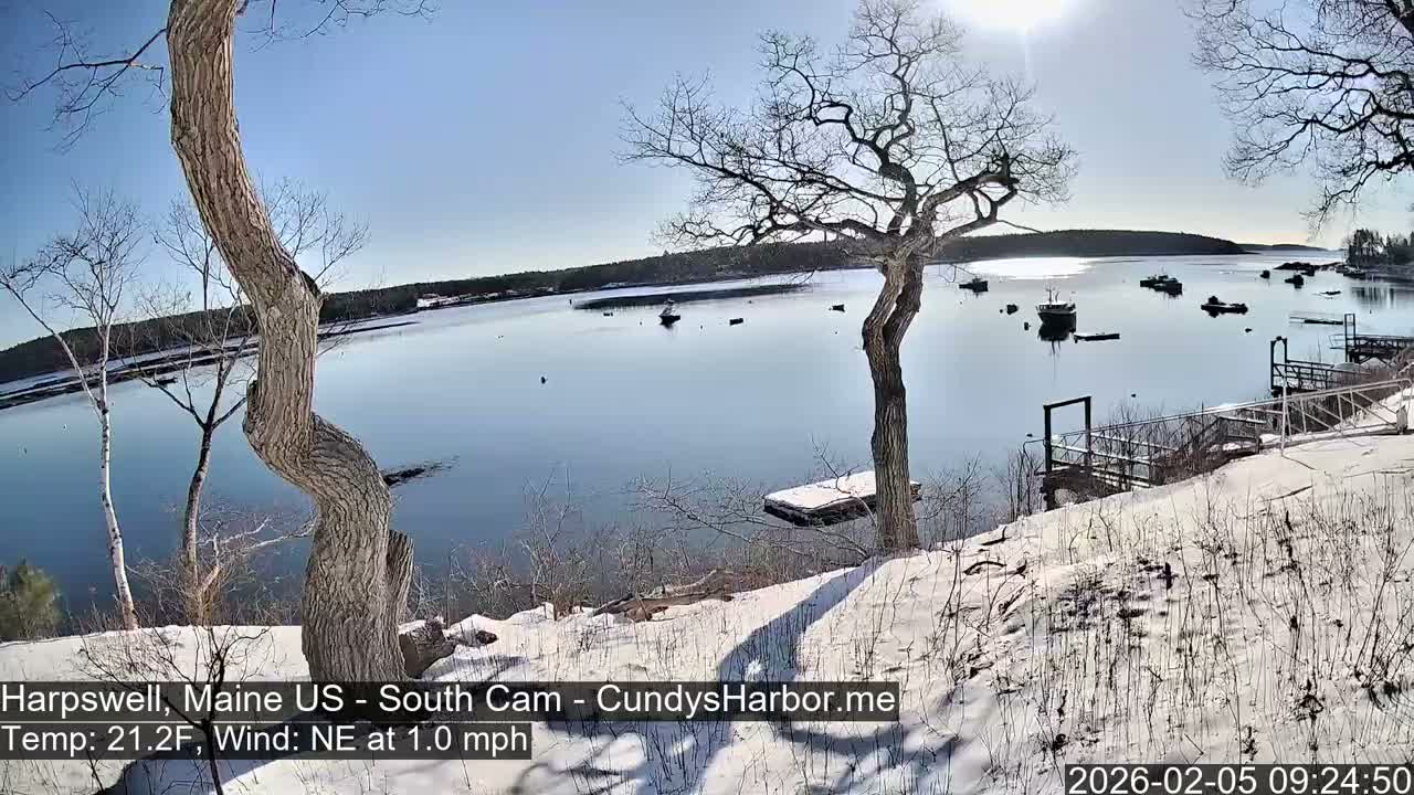 Cundy Harbor South Live Cam - Harpswell, Maine, USA