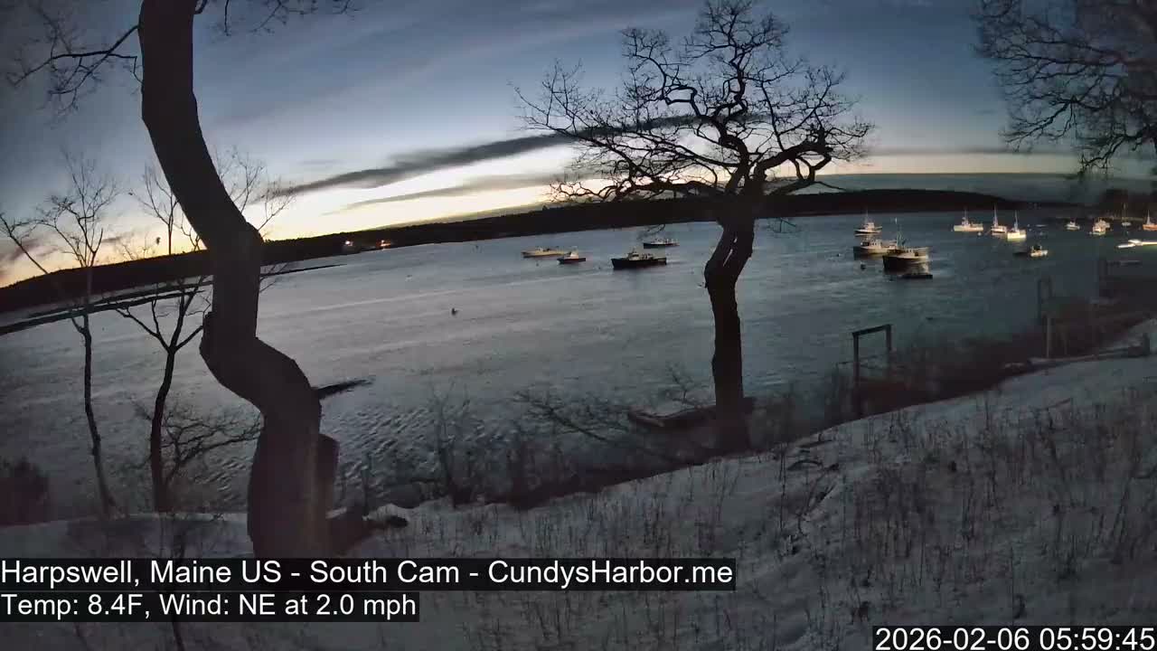 Cundy Harbor South Live Cam - Harpswell, Maine, USA