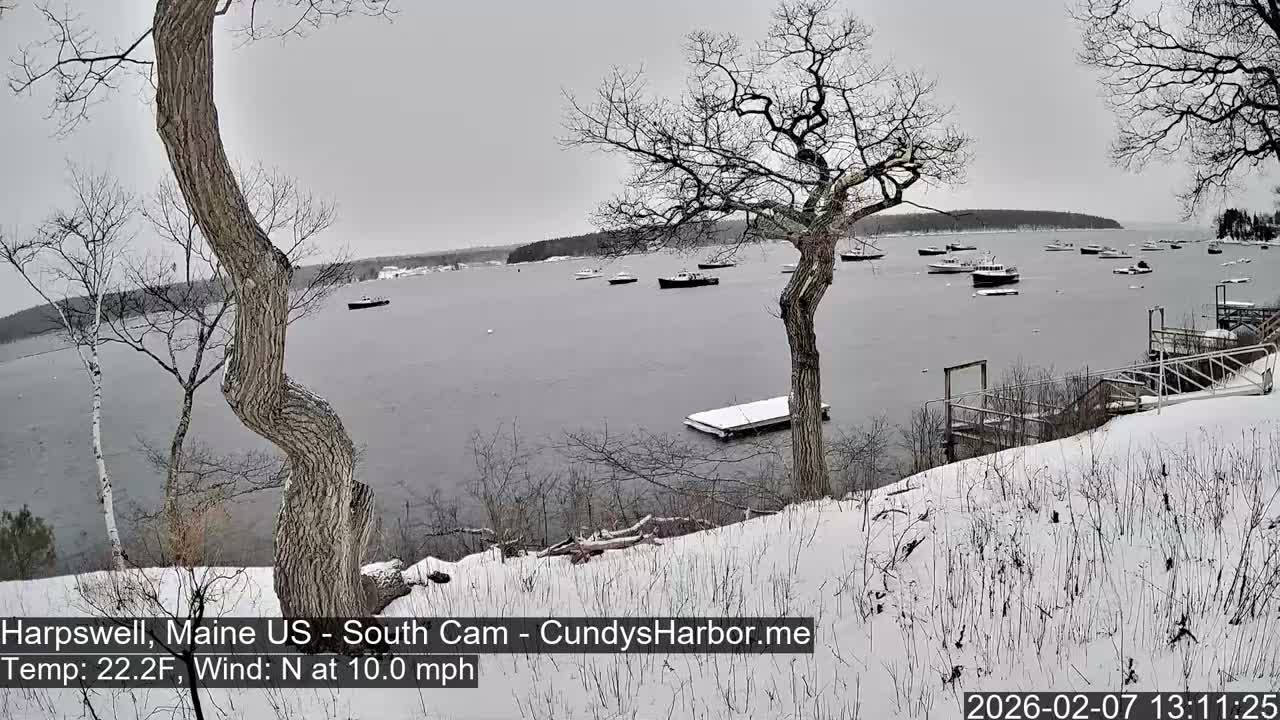 Cundy Harbor South Live Cam - Harpswell, Maine, USA