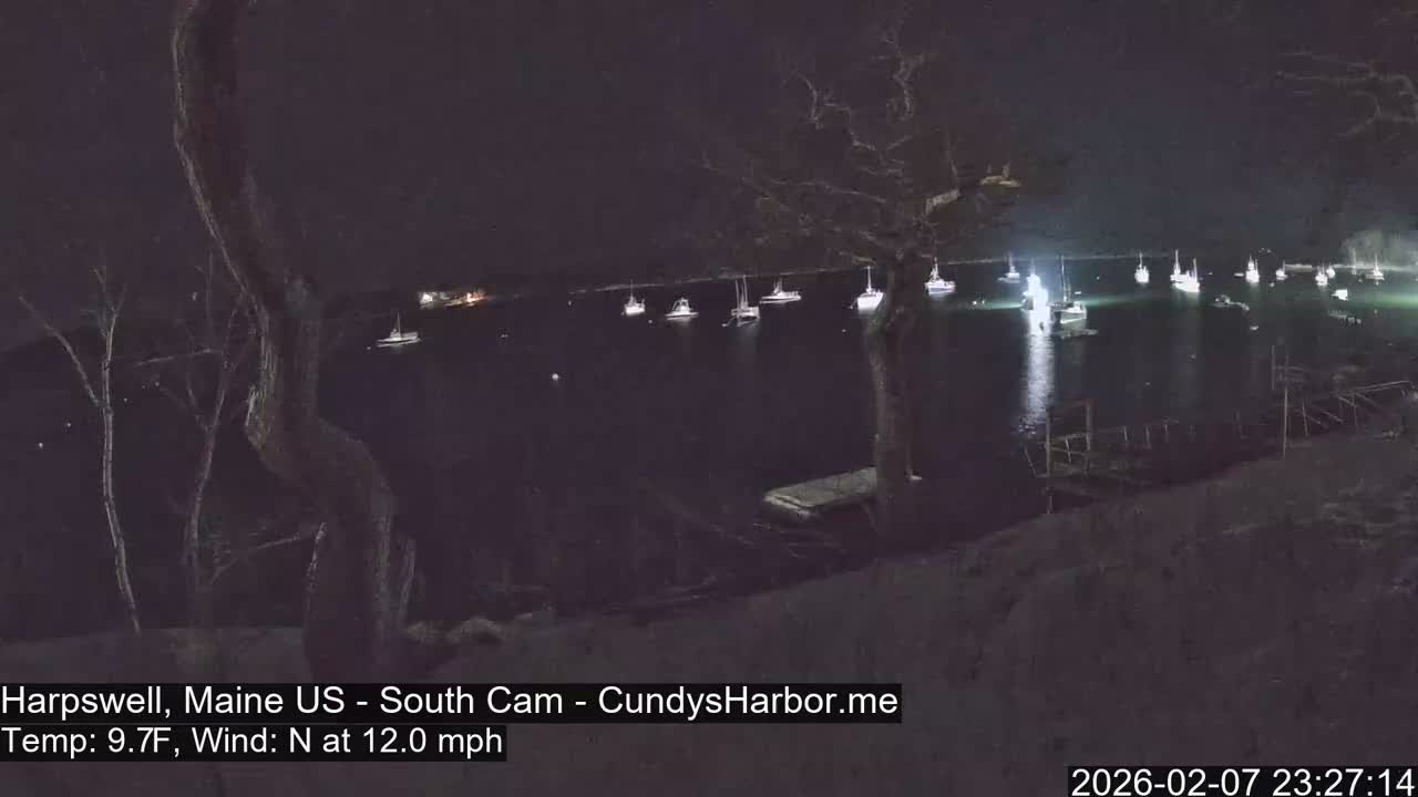 Cundy Harbor South Live Cam - Harpswell, Maine, USA