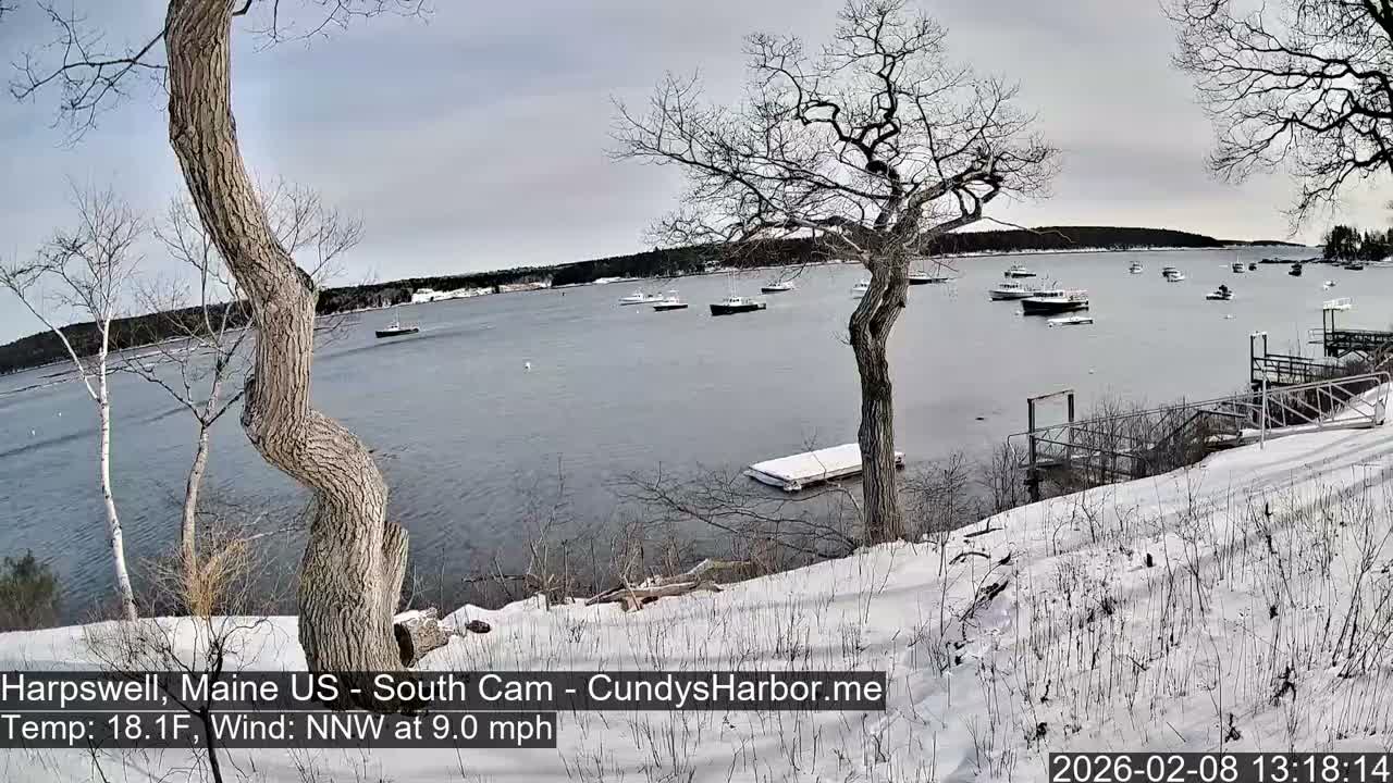 Cundy Harbor South Live Cam - Harpswell, Maine, USA