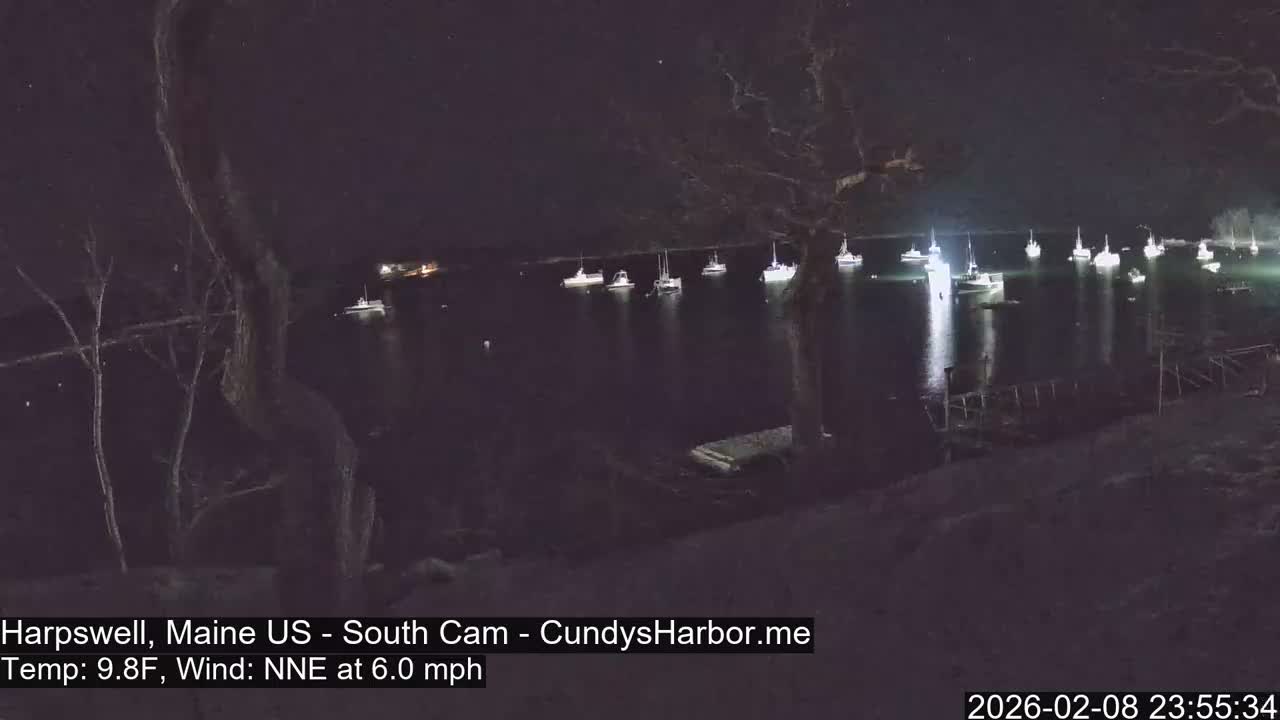 Cundy Harbor South Live Cam - Harpswell, Maine, USA