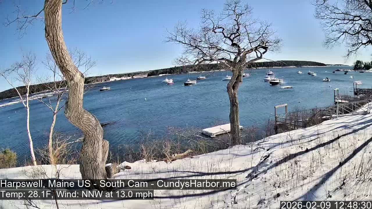 Cundy Harbor South Live Cam - Harpswell, Maine, USA