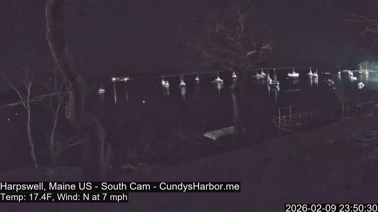 Cundy Harbor South Live Cam - Harpswell, Maine, USA
