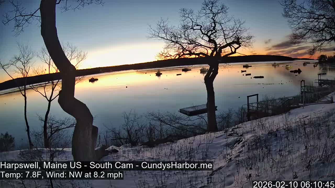 Cundy Harbor South Live Cam - Harpswell, Maine, USA