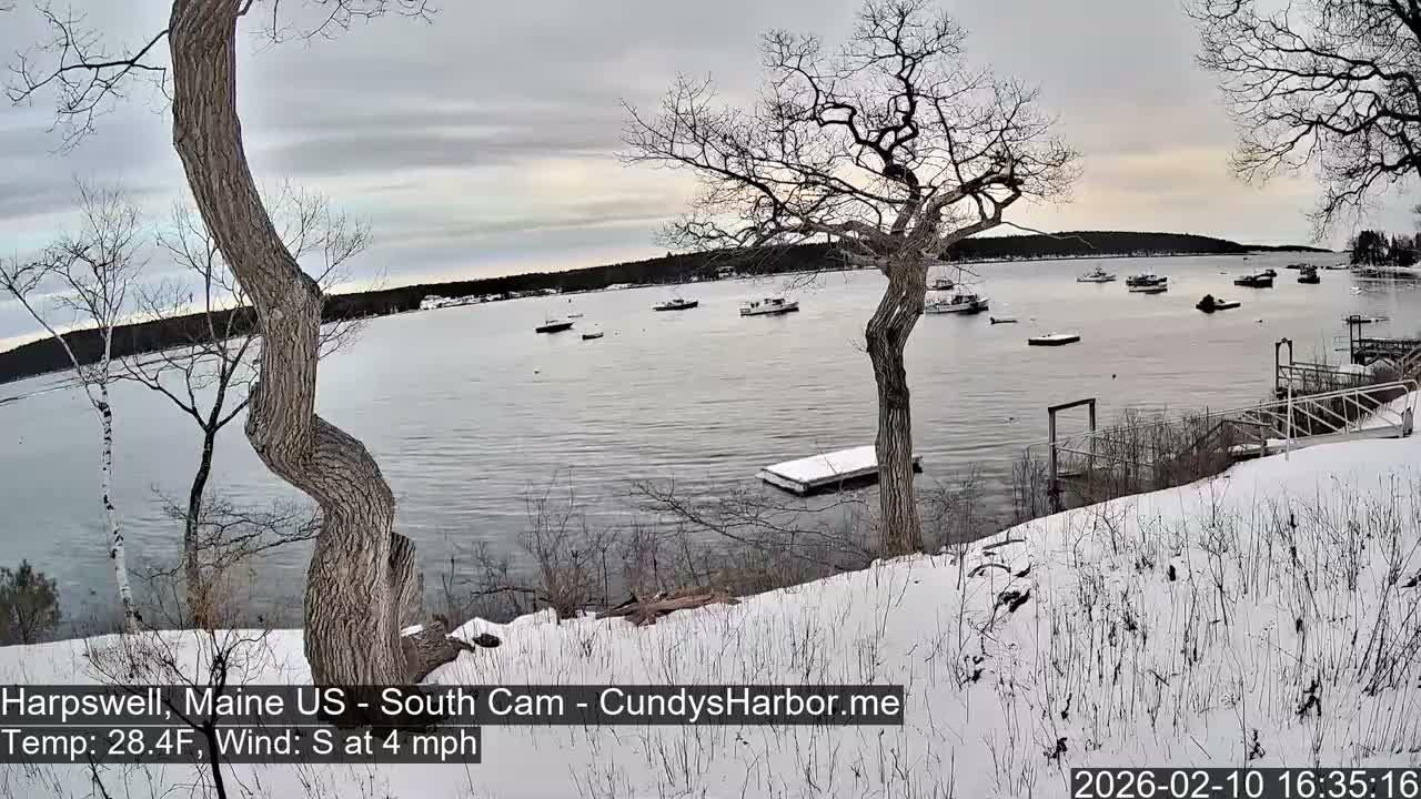 Cundy Harbor South Live Cam - Harpswell, Maine, USA
