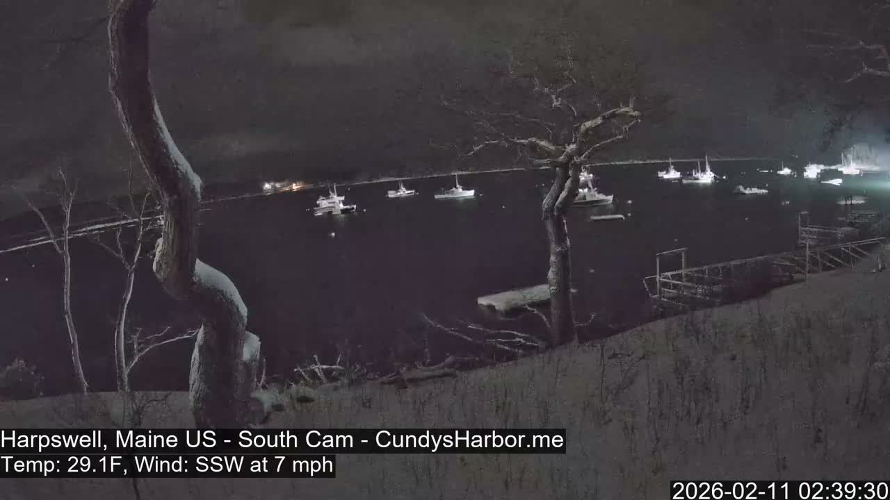Cundy Harbor South Live Cam - Harpswell, Maine, USA