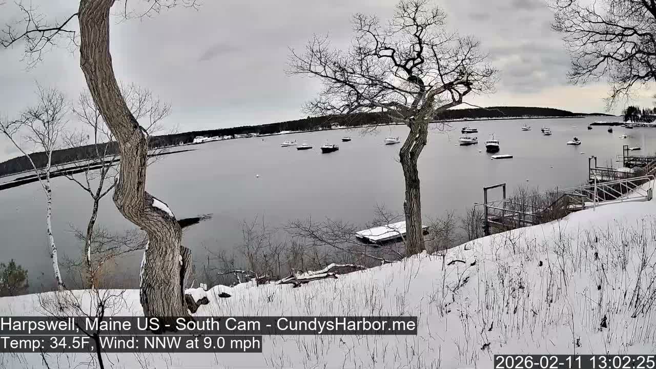 Cundy Harbor South Live Cam - Harpswell, Maine, USA