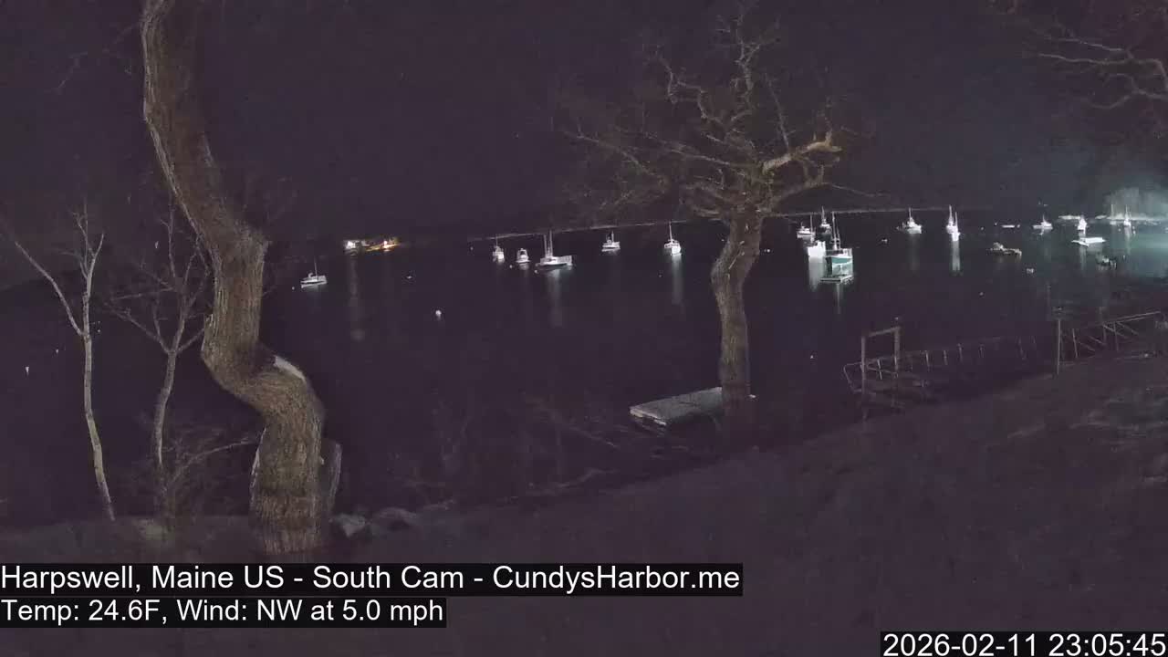 Cundy Harbor South Live Cam - Harpswell, Maine, USA