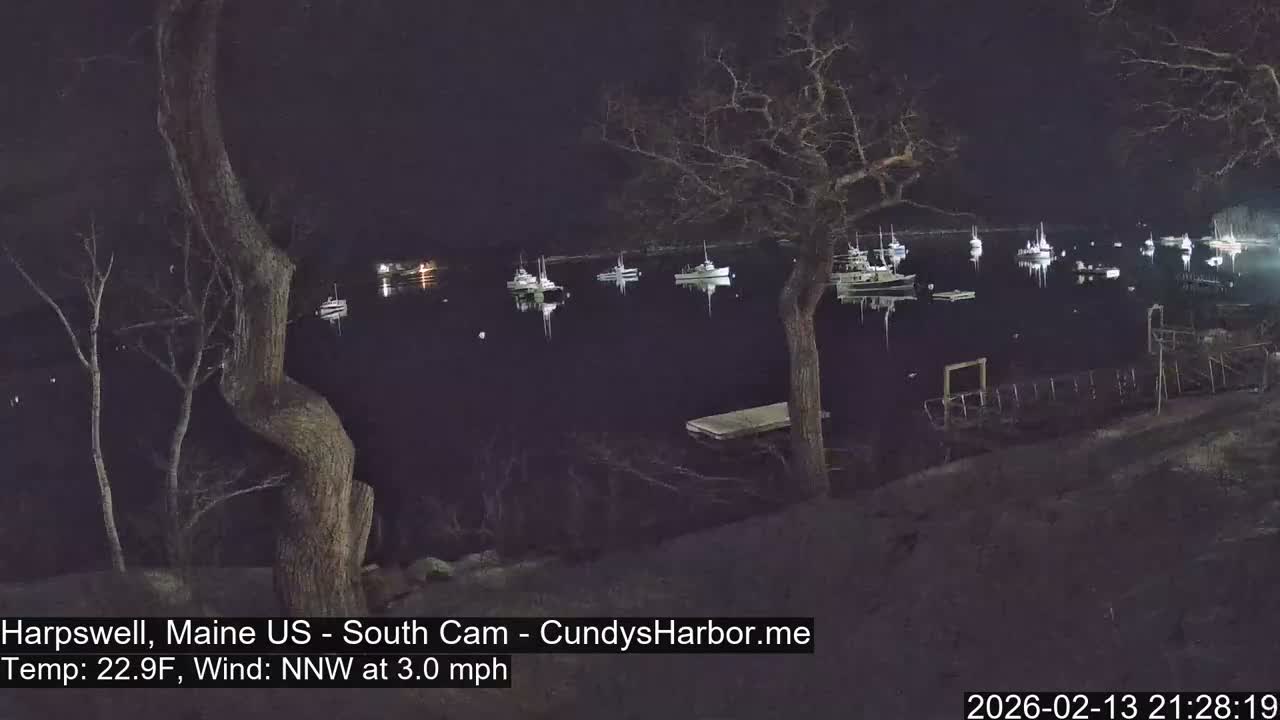 Cundy Harbor South Live Cam - Harpswell, Maine, USA