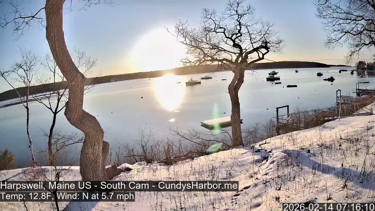 Cundy Harbor South Live Cam - Harpswell, Maine, USA