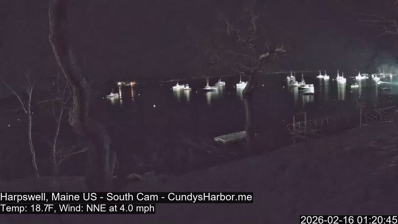 Cundy Harbor South Live Cam - Harpswell, Maine, USA