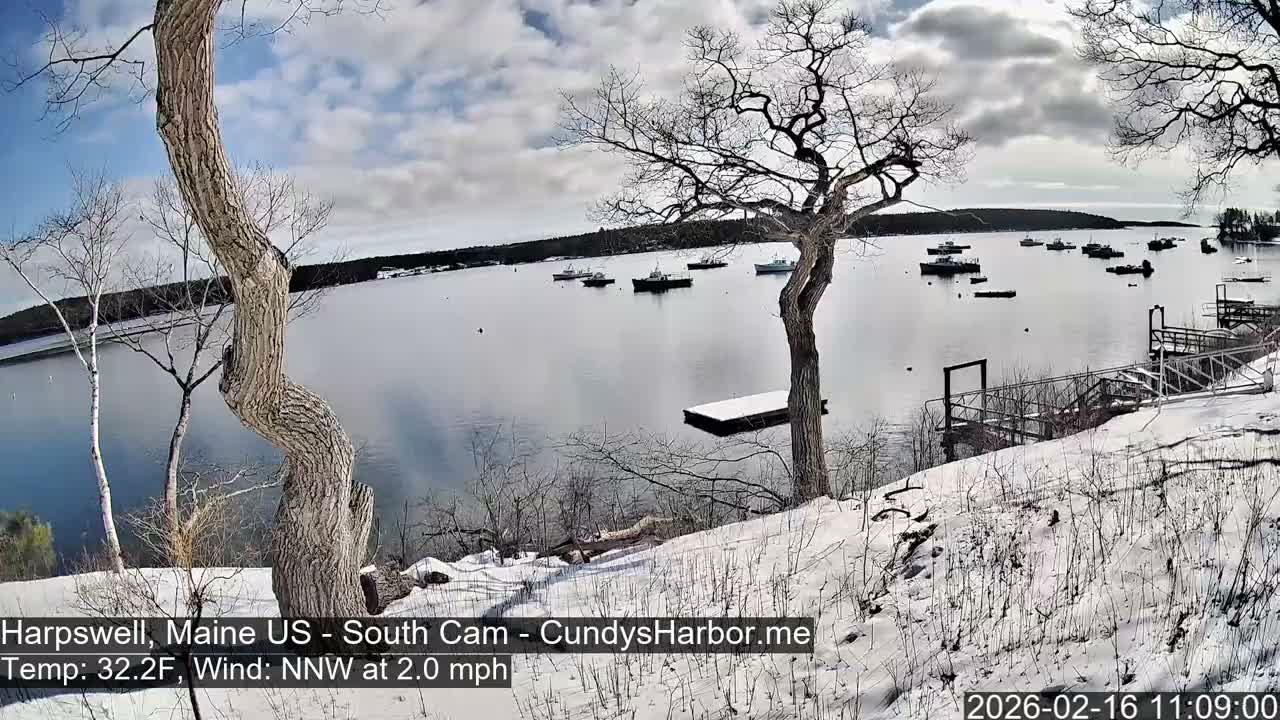 Cundy Harbor South Live Cam - Harpswell, Maine, USA