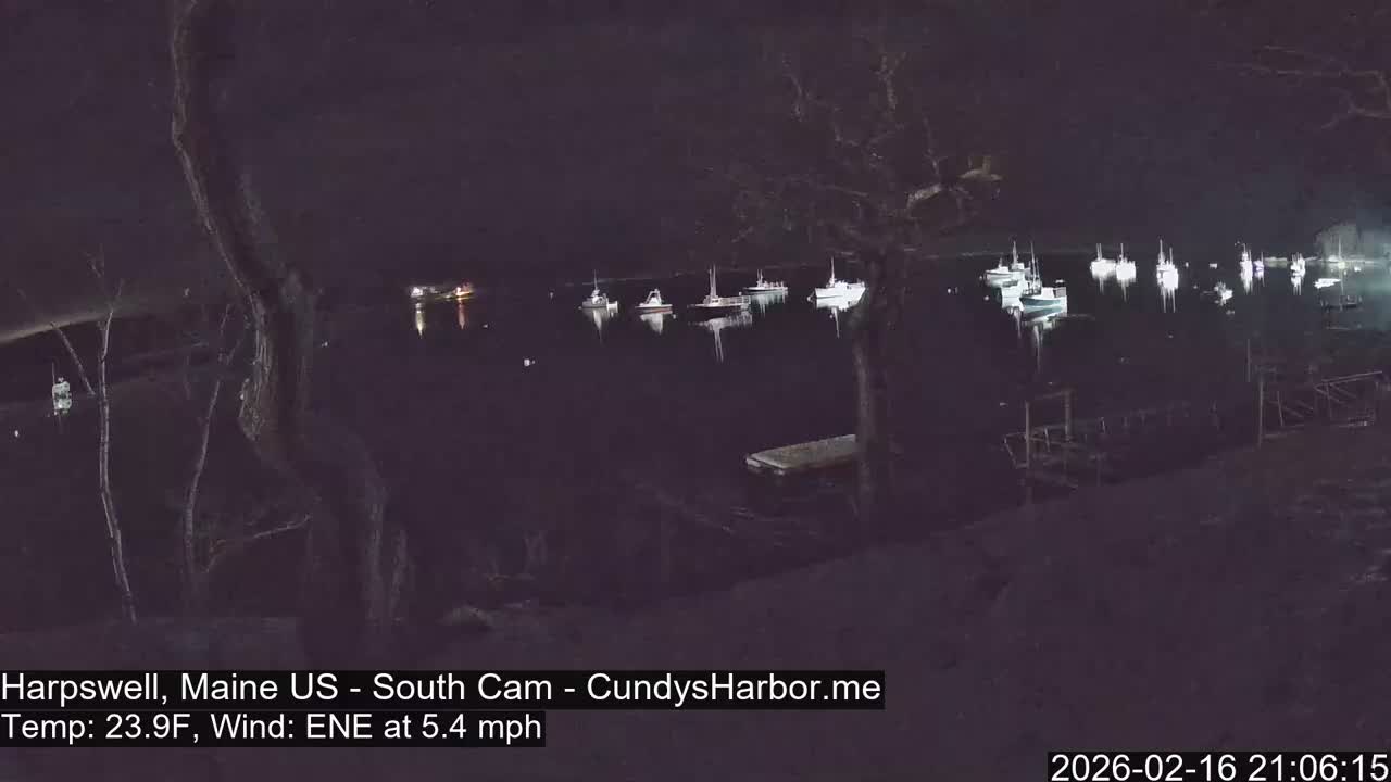 Cundy Harbor South Live Cam - Harpswell, Maine, USA