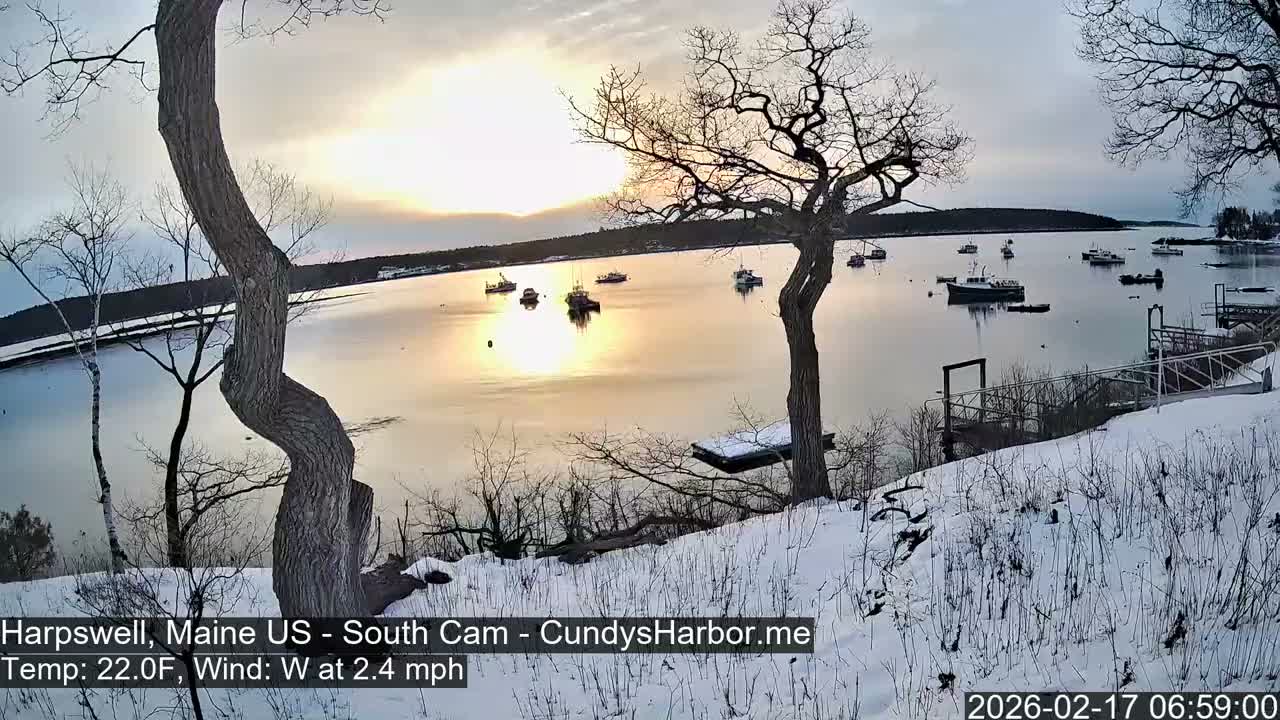 Cundy Harbor South Live Cam - Harpswell, Maine, USA