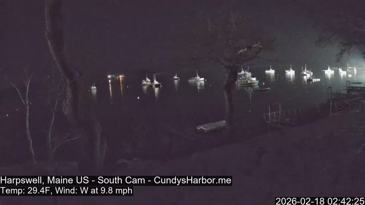Cundy Harbor South Live Cam - Harpswell, Maine, USA