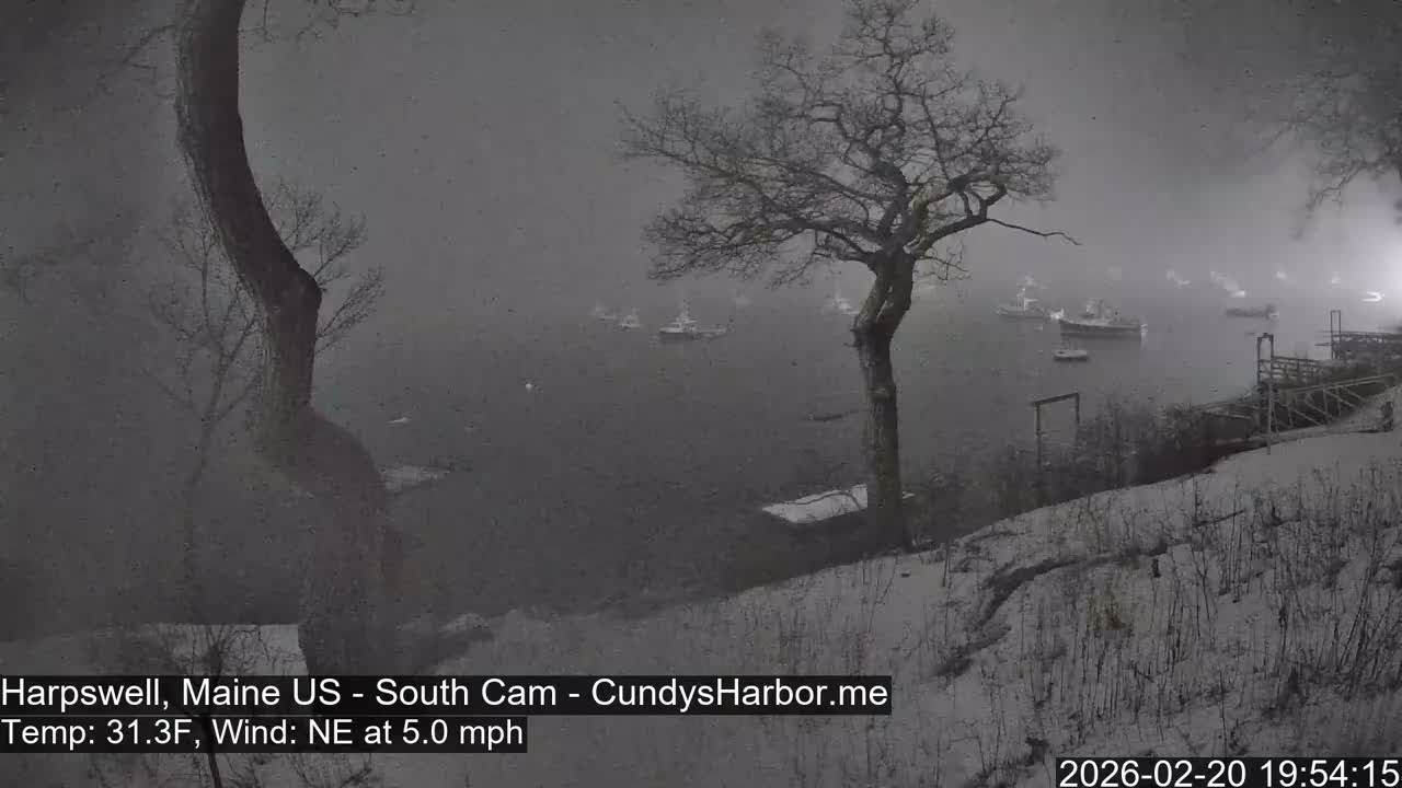 Cundy Harbor South Live Cam - Harpswell, Maine, USA