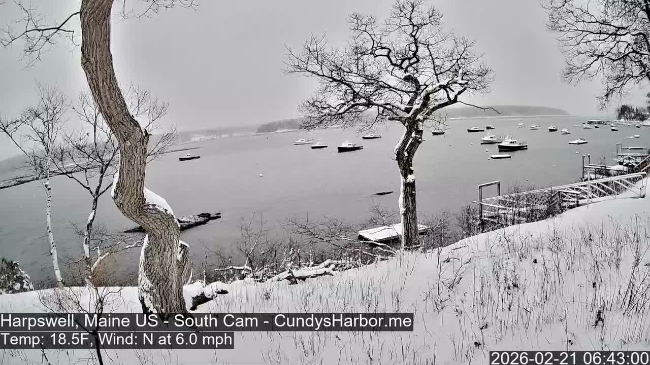 Cundy Harbor South Live Cam - Harpswell, Maine, USA