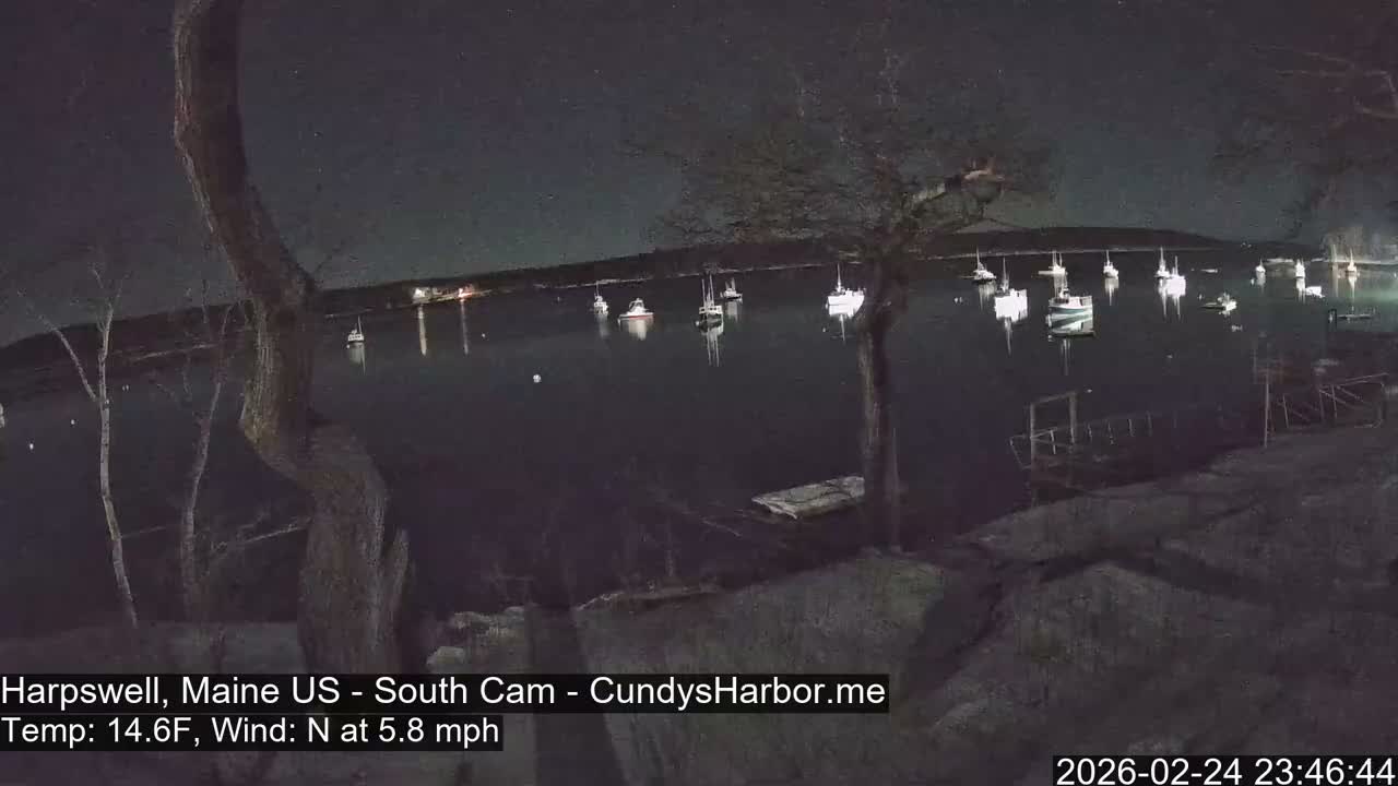 Cundy Harbor South Live Cam - Harpswell, Maine, USA