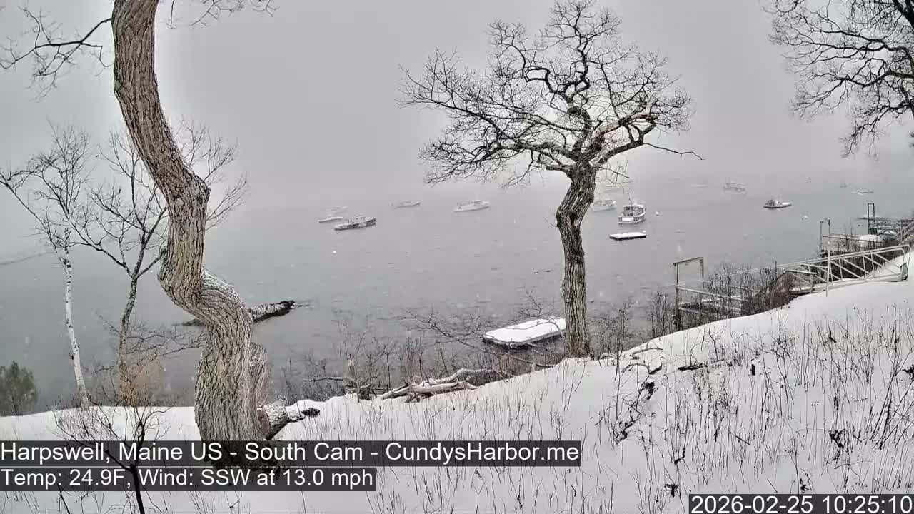 Cundy Harbor South Live Cam - Harpswell, Maine, USA