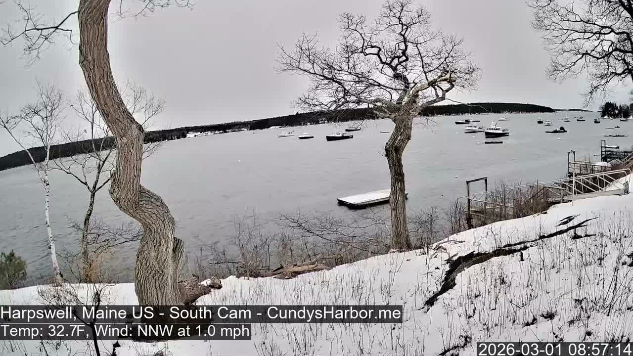 Cundy Harbor South Live Cam - Harpswell, Maine, USA