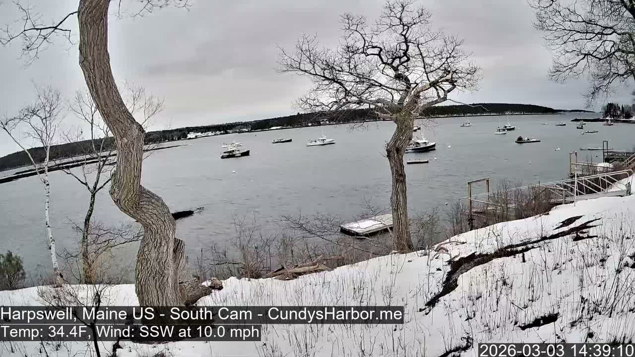 Cundy Harbor South Live Cam - Harpswell, Maine, USA