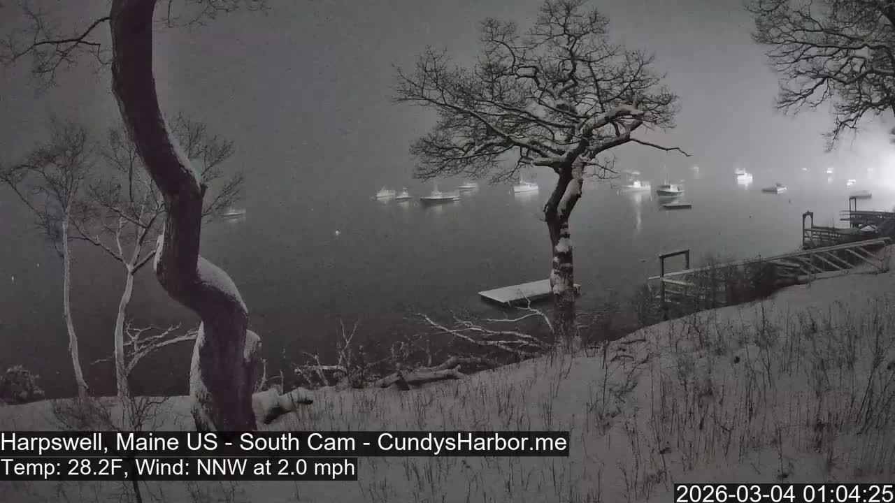 Cundy Harbor South Live Cam - Harpswell, Maine, USA