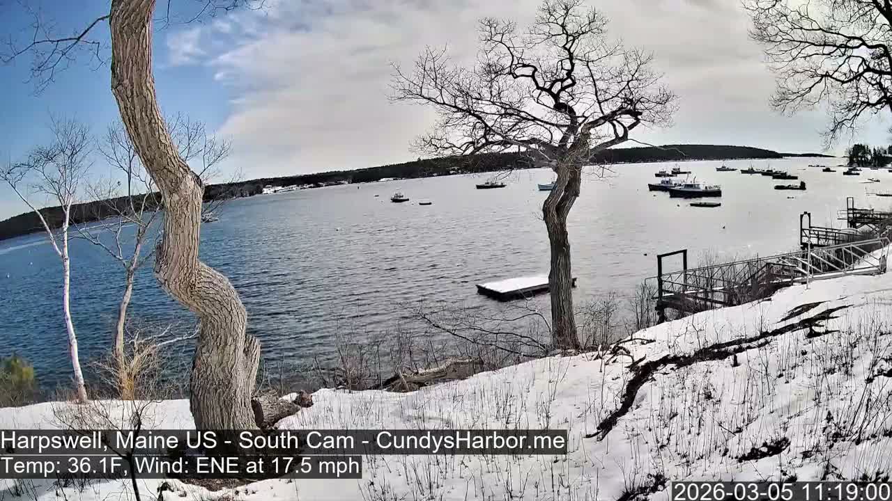 Cundy Harbor South Live Cam - Harpswell, Maine, USA