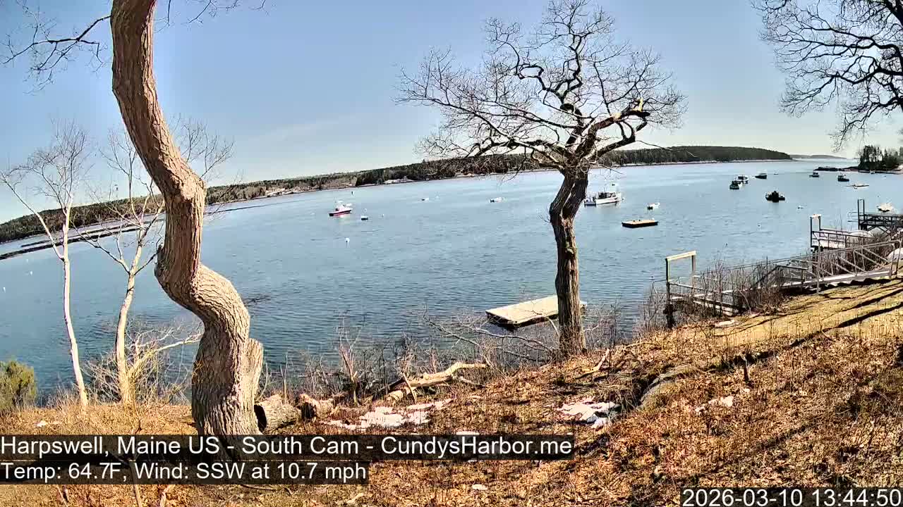 Cundy Harbor South Live Cam - Harpswell, Maine, USA