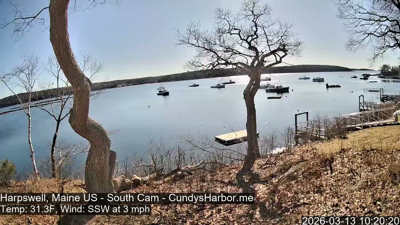 Cundy Harbor South Live Cam - Harpswell, Maine, USA