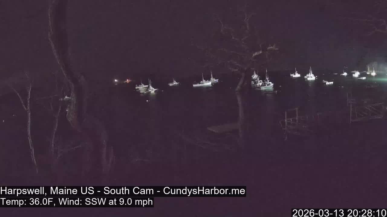 Cundy Harbor South Live Cam - Harpswell, Maine, USA