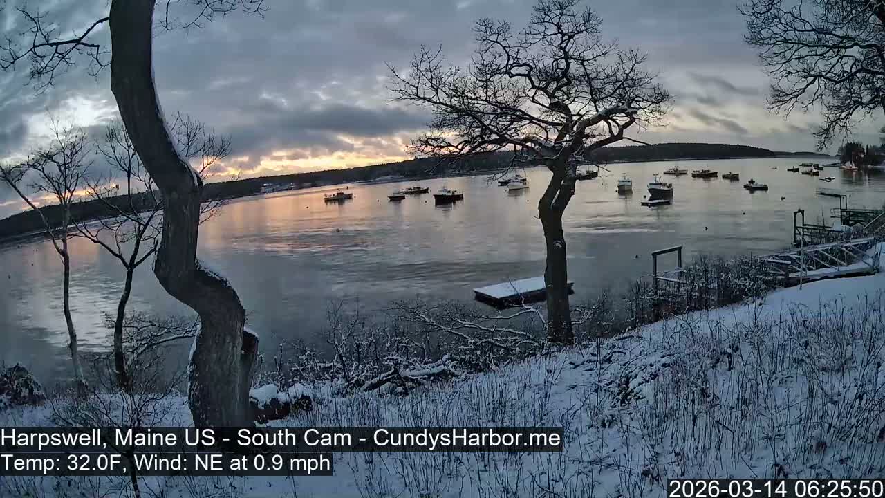 Cundy Harbor South Live Cam - Harpswell, Maine, USA