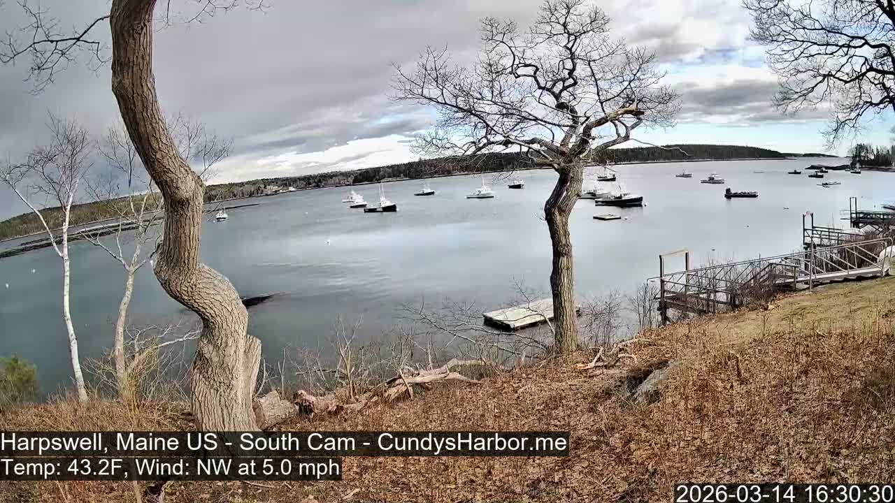 Cundy Harbor South Live Cam - Harpswell, Maine, USA