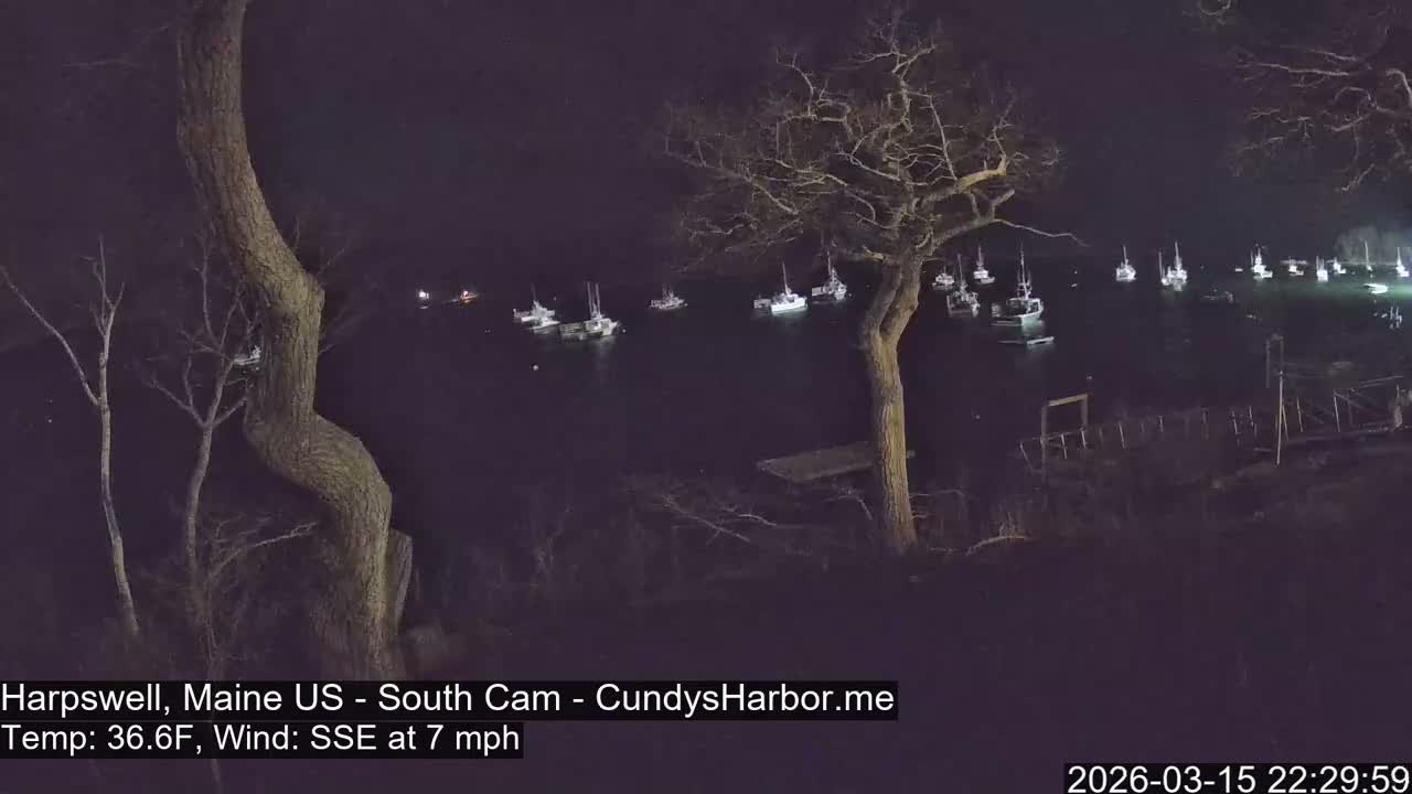 Cundy Harbor South Live Cam - Harpswell, Maine, USA