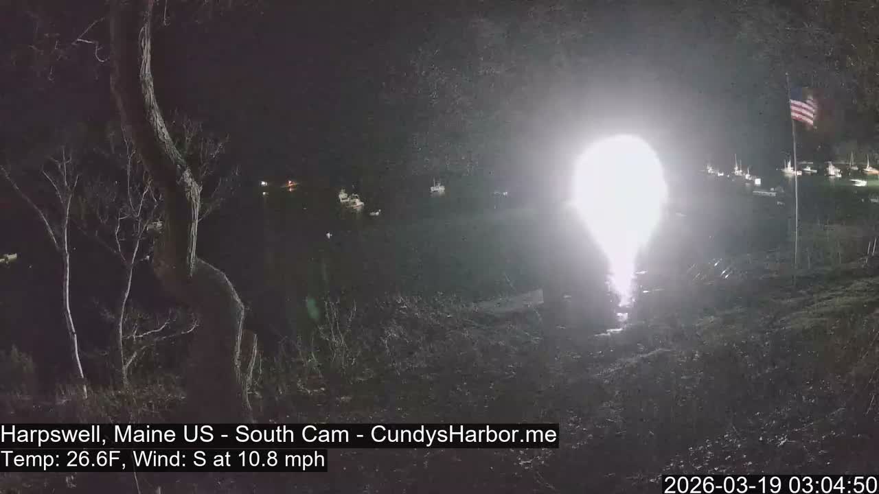 Cundy Harbor South Live Cam - Harpswell, Maine, USA
