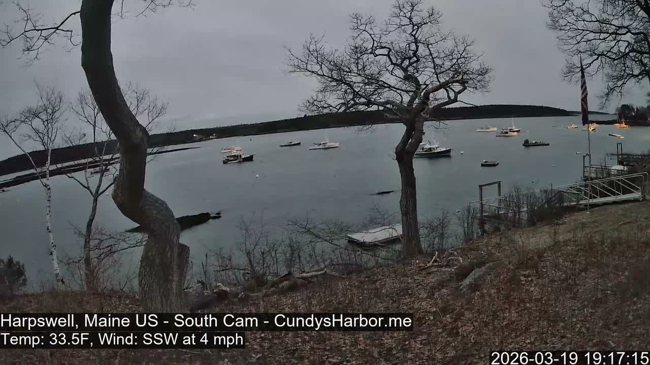 Cundy Harbor South Live Cam - Harpswell, Maine, USA