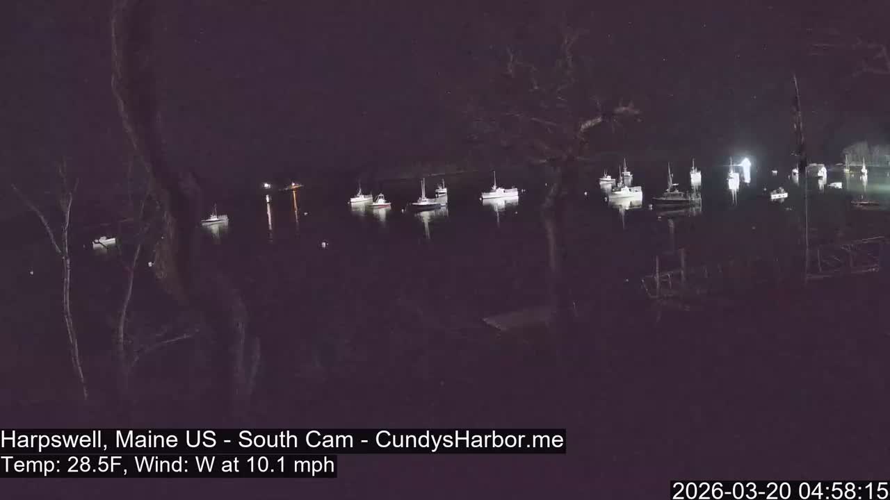 Cundy Harbor South Live Cam - Harpswell, Maine, USA