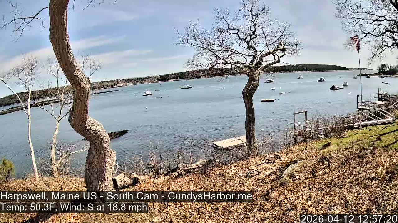 Cundy Harbor South Live Cam - Harpswell, Maine, USA