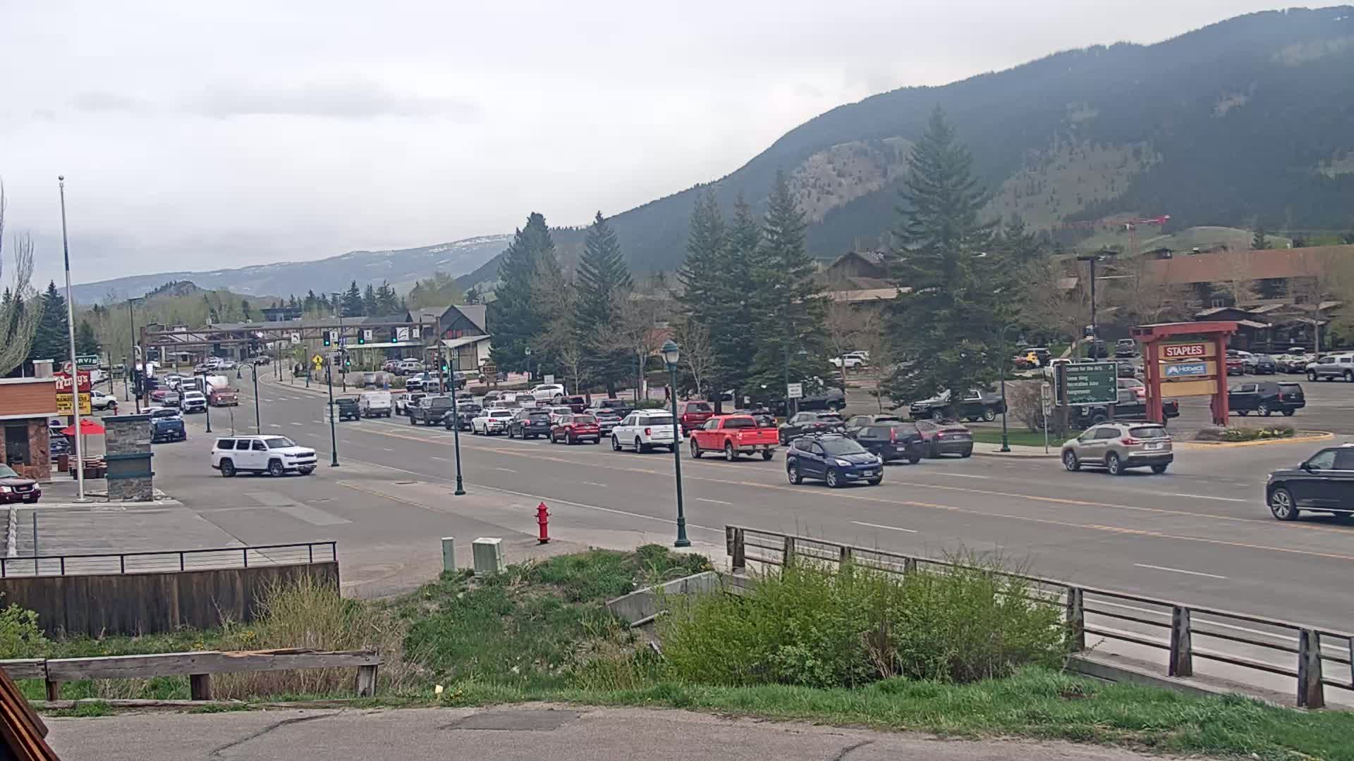 Jackson Hole, Jackson W Broadway Street 191 Live Cam - Jackson, Teton, Wyoming, USA