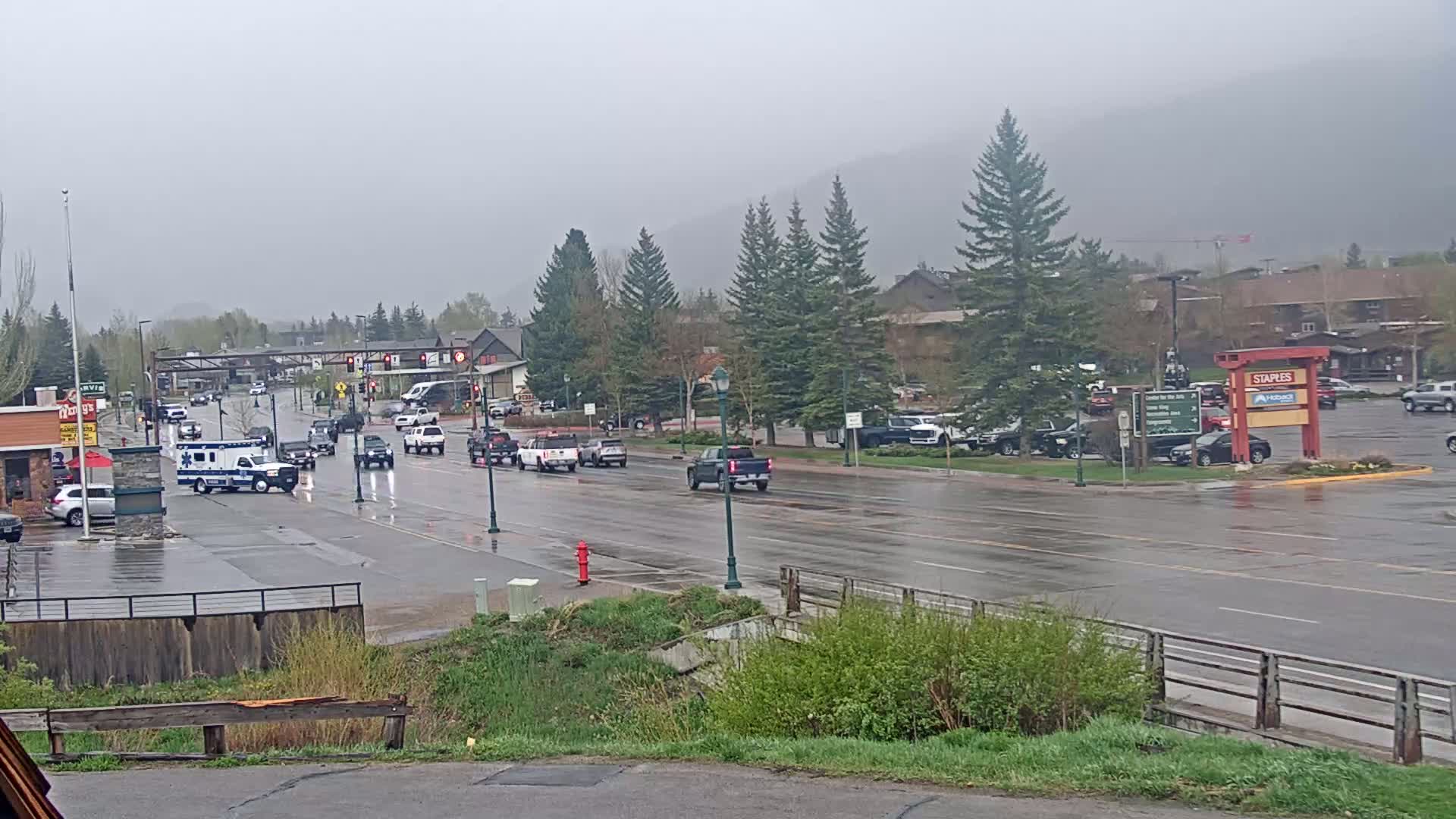 Jackson Hole, Jackson W Broadway Street 191 Live Cam - Jackson, Teton, Wyoming, USA