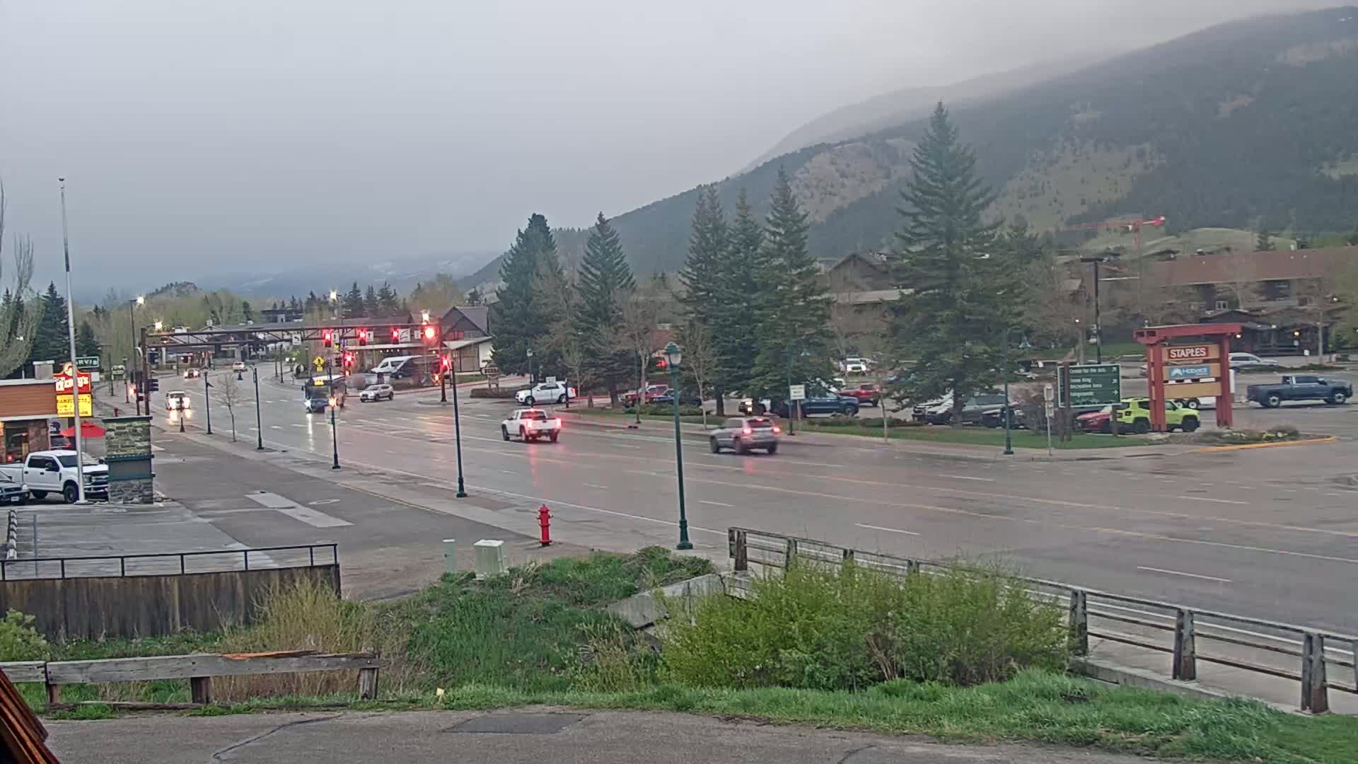 Jackson Hole, Jackson W Broadway Street 191 Live Cam - Jackson, Teton, Wyoming, USA